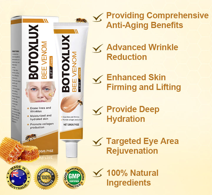 Official Store:  LUMIVO™ BotoxLux Bee Venom Lifting Cream✅👨‍⚕️Certified by the Australian Society of Cosmetic Dermatology (ASCD)